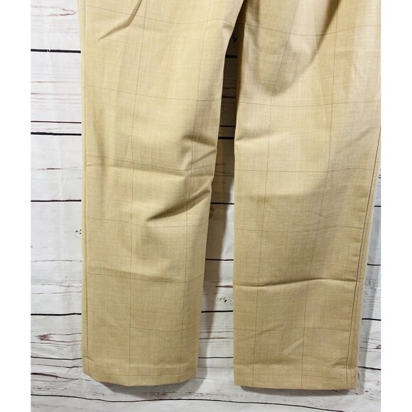 Gap Dress Pants Womens Sz 4 x 30 Tan Pinstripe Career Straight Leg Flat Spring - Picture 4 of 8